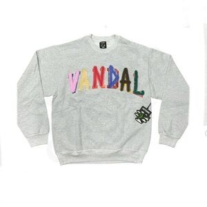 Ntwrk X Upscale Vandal Crewneck Sweatshirt Mens' Gray Graffiti